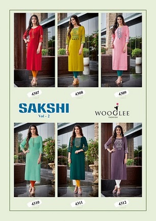 Wooglee Sakshi Vol 2 Kurtis wholesale catalog, Buy Full catalog of Wooglee Sakshi Vol 2 Kurtis at wholesale Price