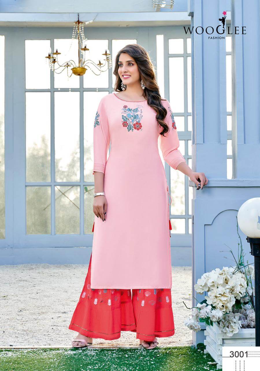 Wooglee Sunshine Kurta With Sharara Catalog In Wholesale Price