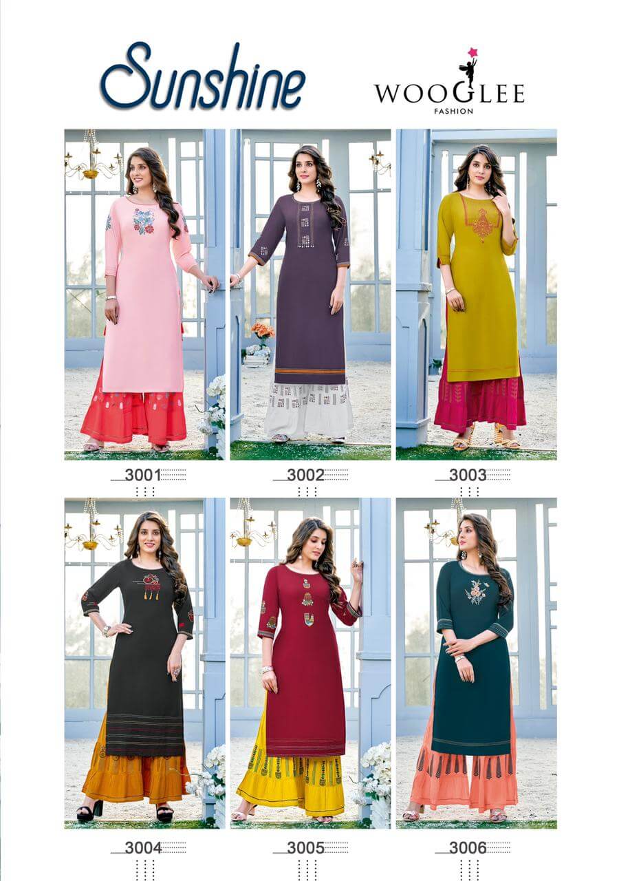 Wooglee Sunshine Kurta With Sharara Catalog In Wholesale Price, Purchase Full Catalog of Wooglee Sunshine In Wholesale Price Online