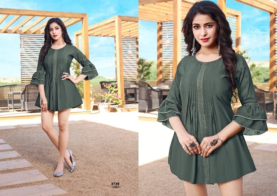 Yami Rare Western Top Wholesale Catalog Online. Yami Rare Short Tops catalog of Viscose Chanderi Fabric With Cotton Inner. Yami Fashion Rare PartyWear Western top Nine Latest Pattern Wholesale Bunch. Yami Rare Catalog Available at best wholesale price online from Surat Textile Market