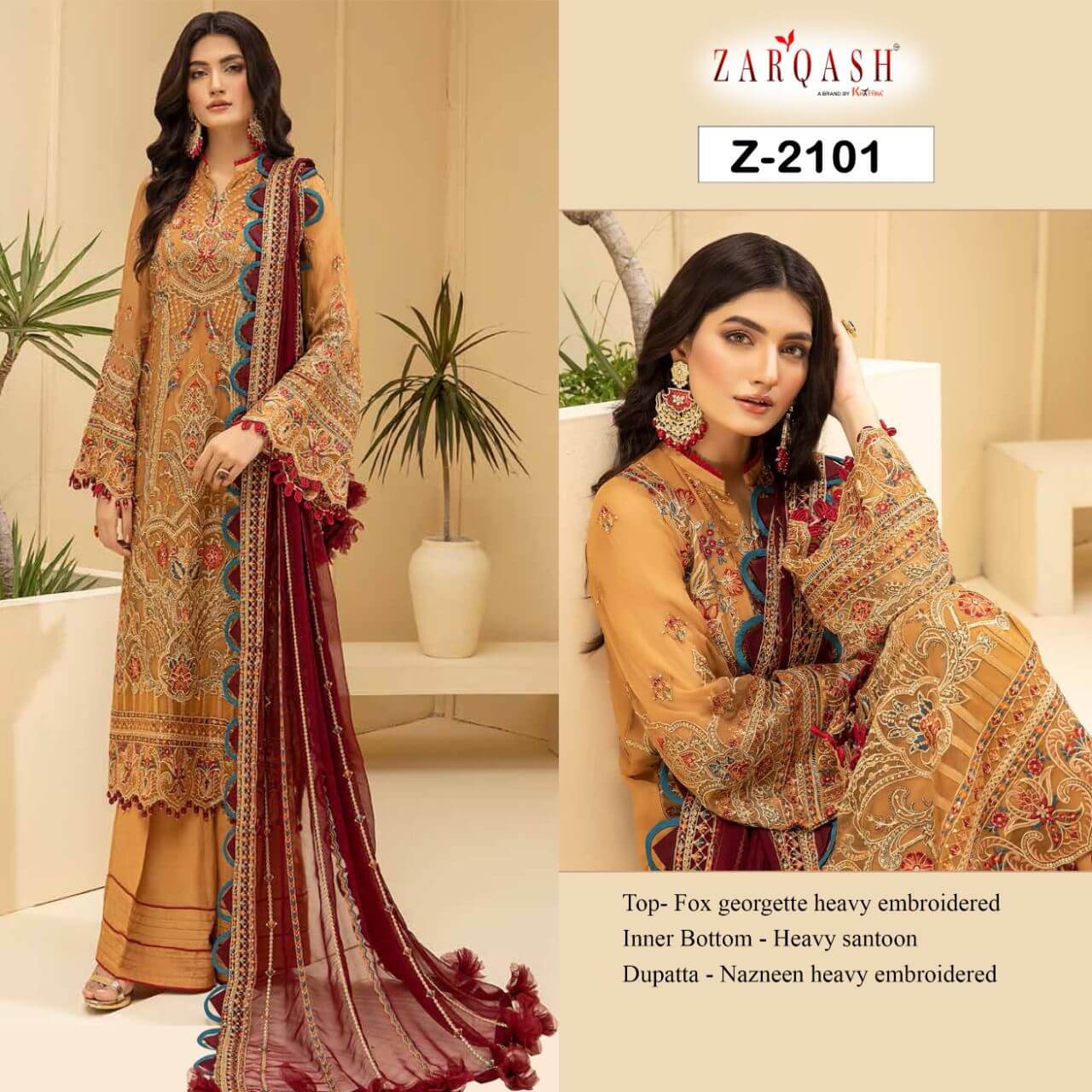 Zarqash Adan Tesoro Georgette Dress Materials Catalog, Buy Full Catalog of Zarqash Adan Tesoro Georgette Dress Materials Catalog At Wholesale Rate