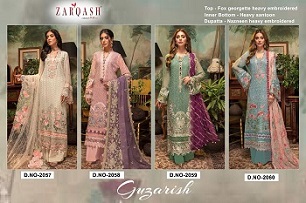 Zarqash Guzarish Dress Materils Wholesale Catalog, Buy Full Catalog of Zarqash Guzarish Dress Materils At Wholesale Price