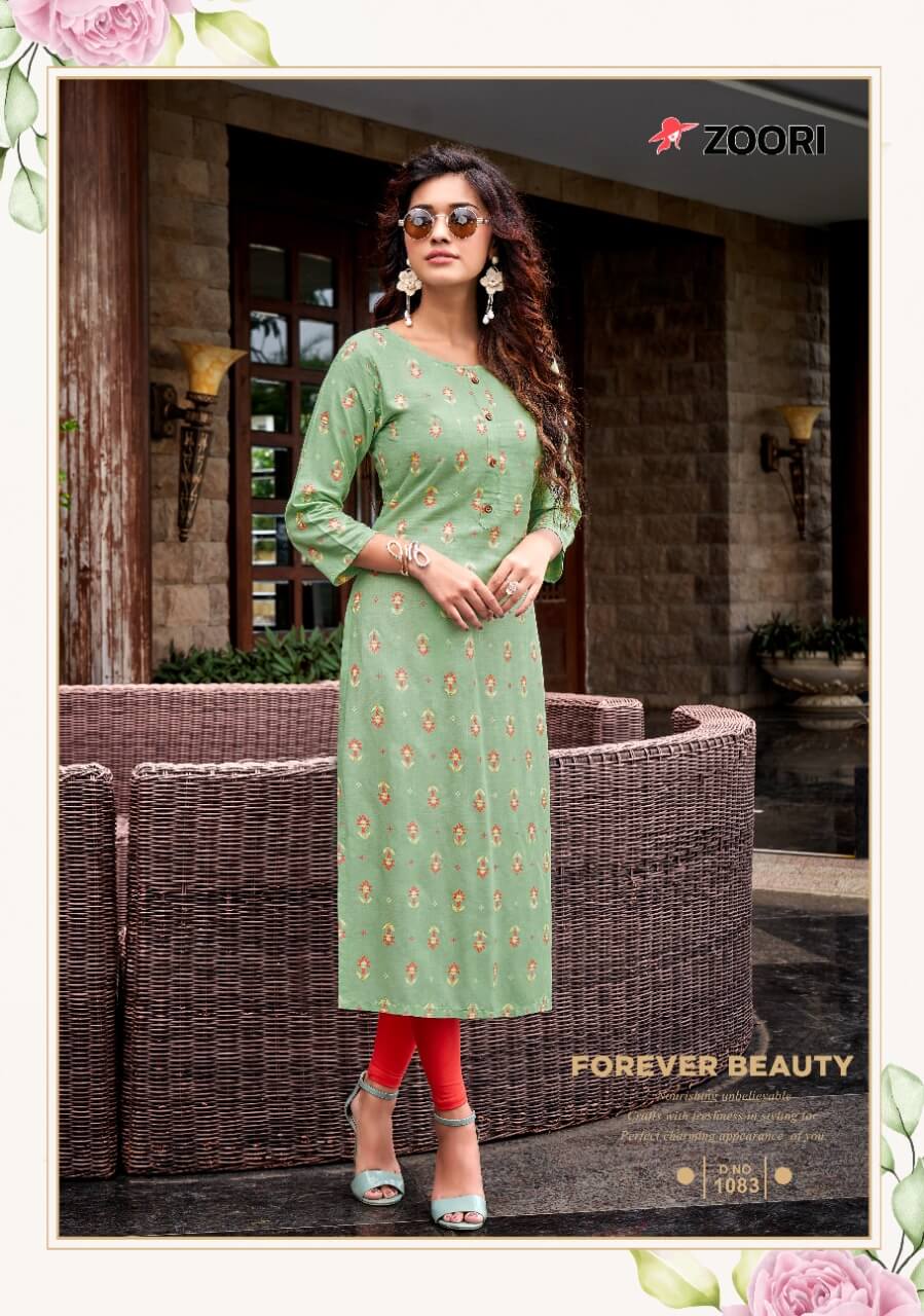 Zoori Akshara Vol 14 Rayon Print Kurti Wholesaler Catalog, Buy Full Catalog of Zoori Akshara Vol 14 Rayon Print Kurti At Wholesale Price