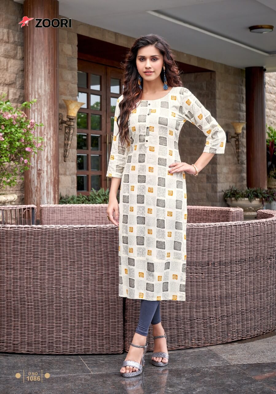 Zoori Akshara Vol 14 Rayon Print Kurti Wholesaler Catalog, Buy Full Catalog of Zoori Akshara Vol 14 Rayon Print Kurti At Wholesale Price