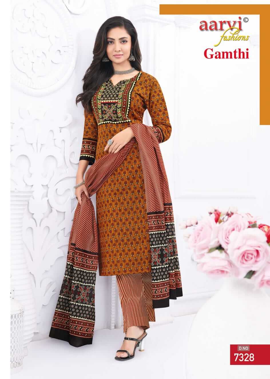 Aarvi Gamthi vol 5 Cotton Readymade Dress Catalog in Wholesale, Buy Aarvi Gamthi vol 5 Cotton Readymade Dress Catalog in Wholesale Price Online From Aarvee Creation Vadodara