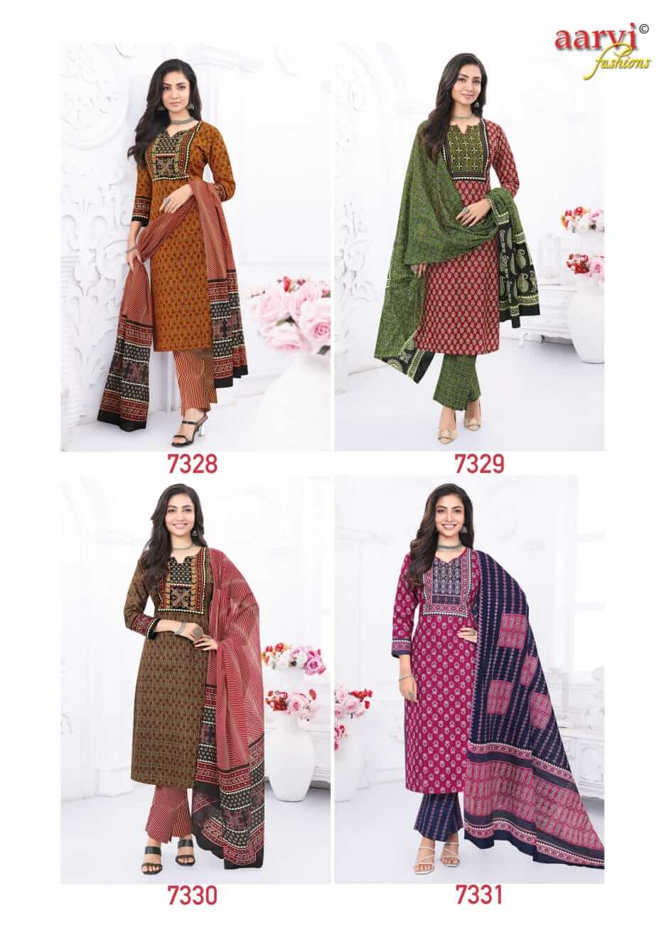 Aarvi Gamthi vol 5 Cotton Readymade Dress Catalog in Wholesale, Buy Aarvi Gamthi vol 5 Cotton Readymade Dress Catalog in Wholesale Price Online From Aarvee Creation Vadodara