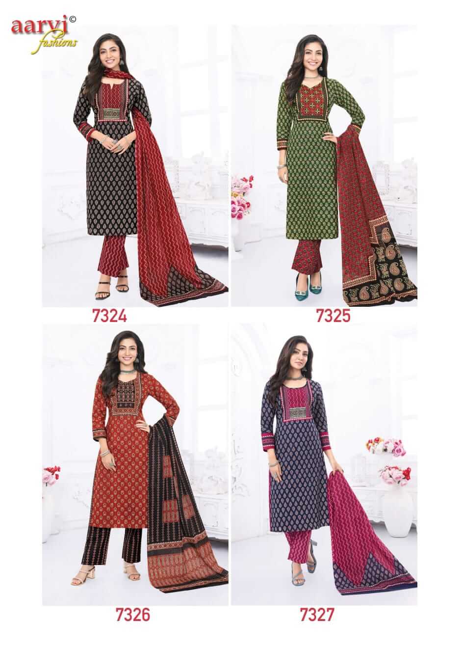 Aarvi Gamthi vol 5 Cotton Readymade Dress Catalog in Wholesale, Buy Aarvi Gamthi vol 5 Cotton Readymade Dress Catalog in Wholesale Price Online From Aarvee Creation Vadodara