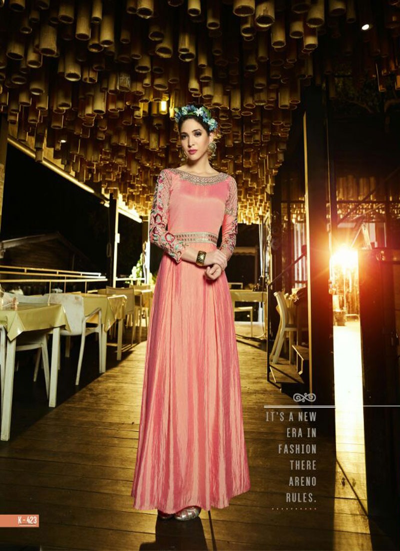 AASHI CATALOG  DESIGNER EMBROIDERED GOWN PREMIUMSILK SLUB SATIN WITH CREPE LINING DISPATCH FROM 17TH