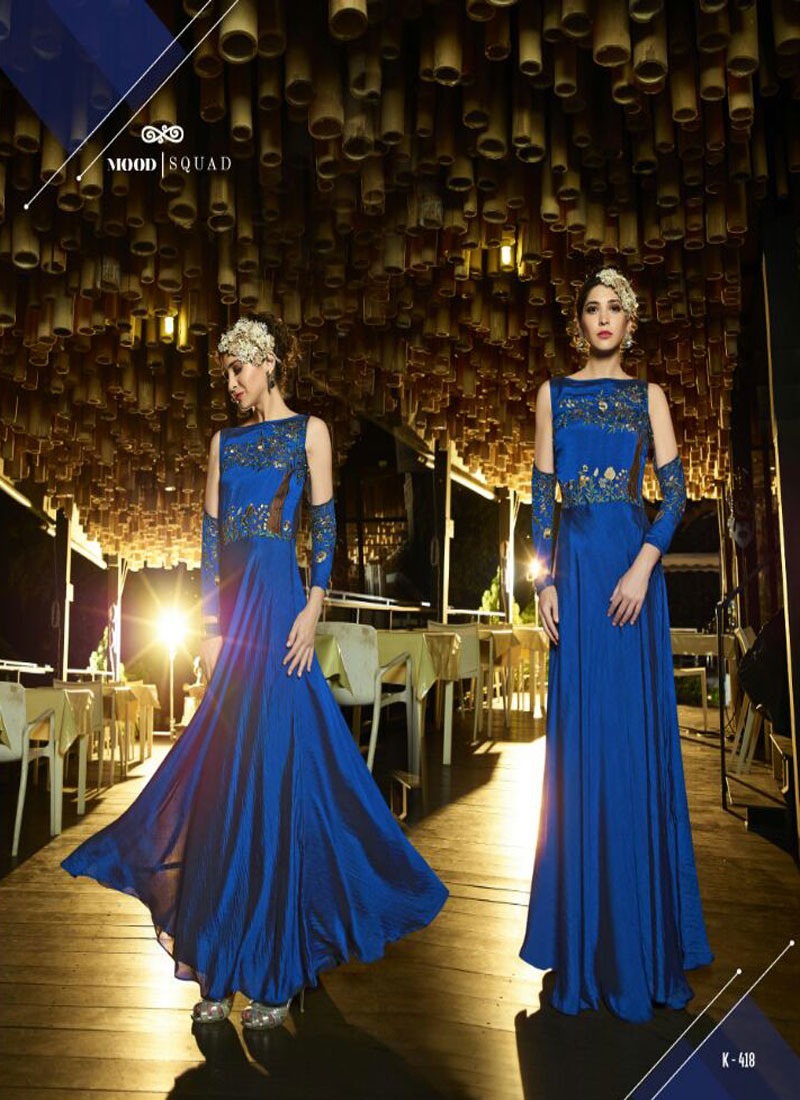 AASHI CATALOG  DESIGNER EMBROIDERED GOWN PREMIUMSILK SLUB SATIN WITH CREPE LINING DISPATCH FROM 17TH