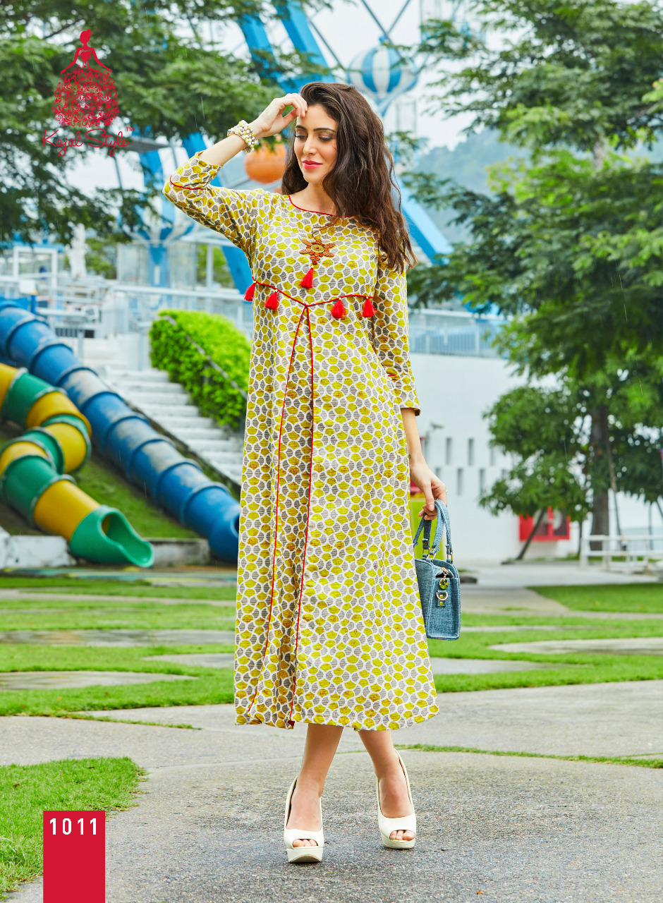 KAJAL STYLE ADIBA VOL 1 DESIGNER LONG CATALOG KURTIS