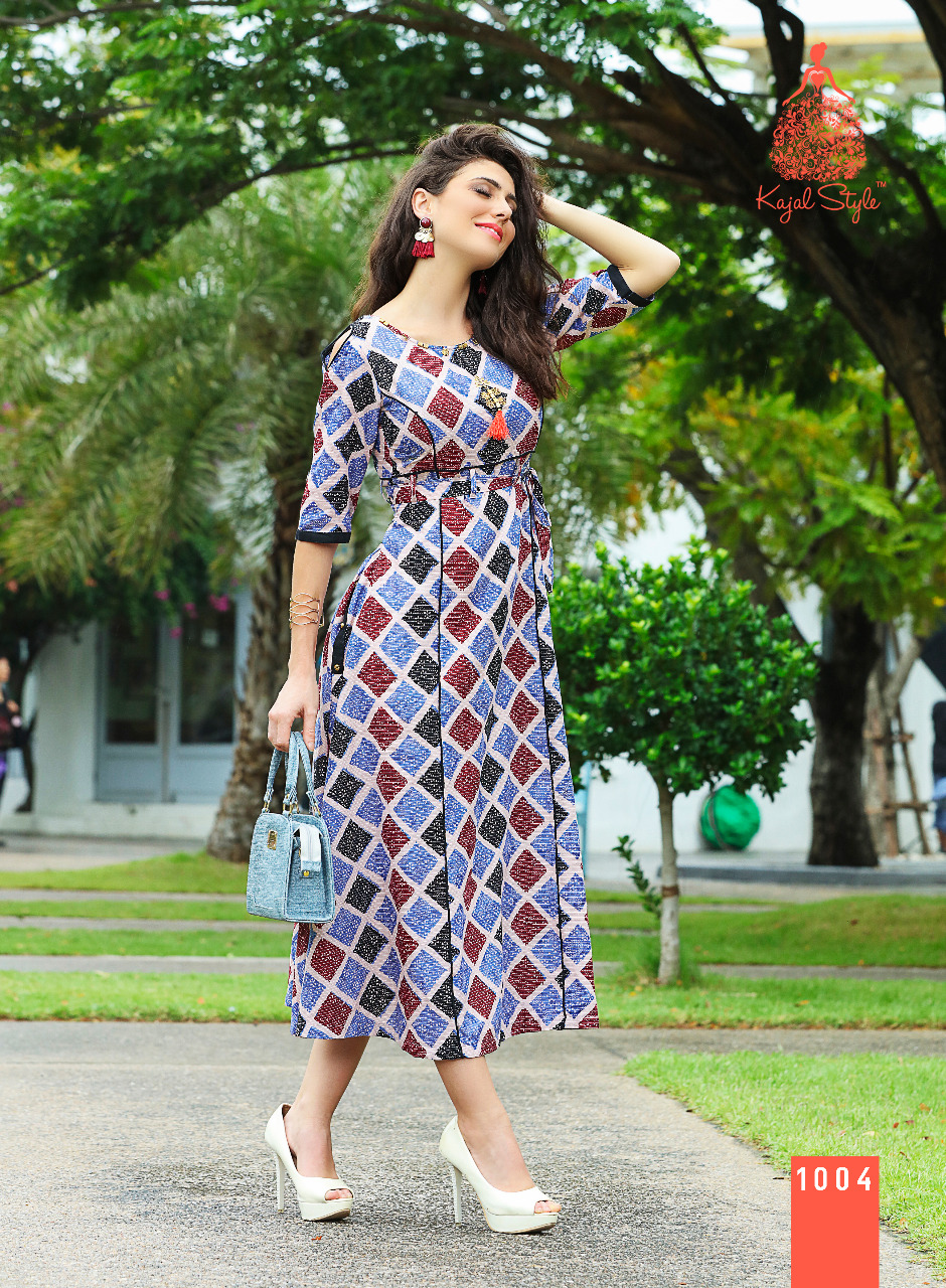 KAJAL STYLE ADIBA VOL 1 DESIGNER LONG CATALOG KURTIS