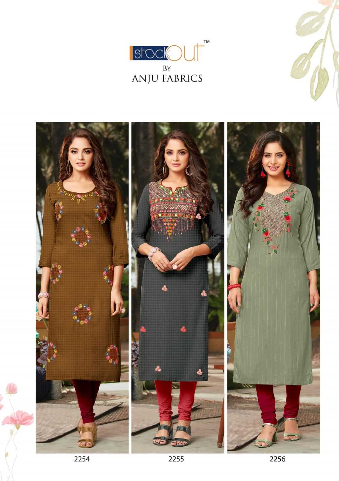 Anju Fabrics Crazy vol 2 Kurtis Wholesale Catalog