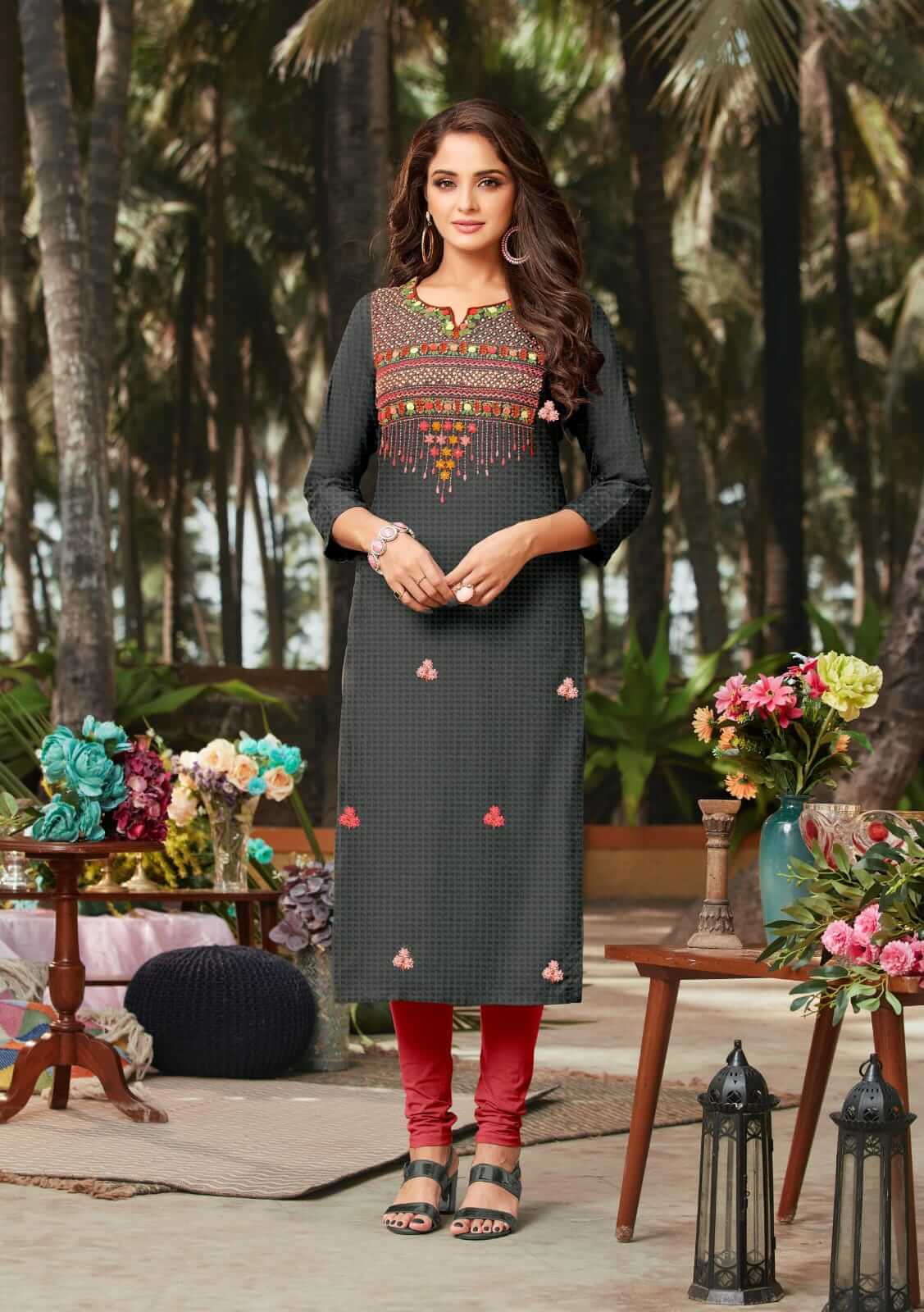 Anju Fabrics Crazy Vol 2 Kurtis Wholesale Catalog, Buy Full Catalog of Af Brand Crazy vol 2 Kurtis in Wholesale Price