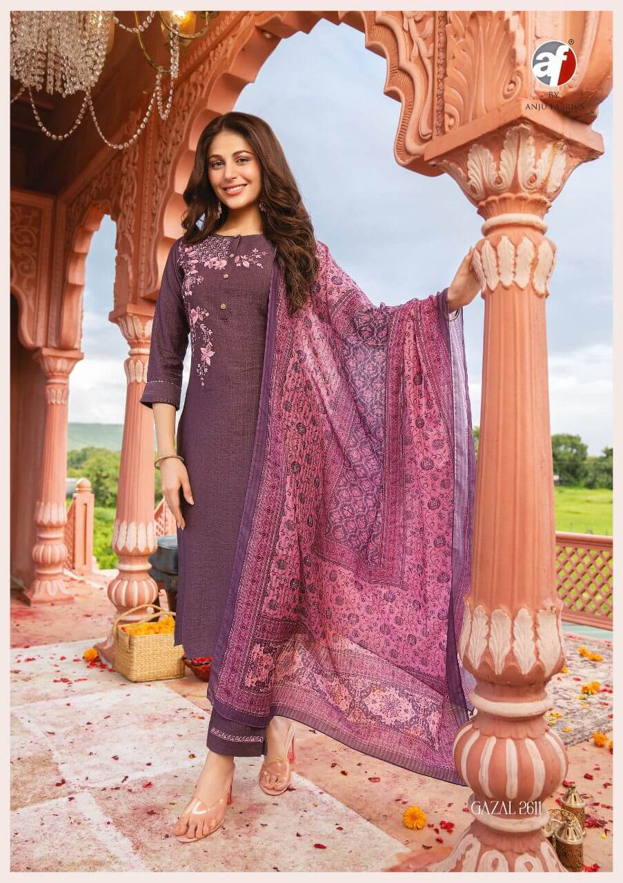 Af Gazal Hand Work Kurti Pant with Dupatta Catalog, Buy Af Gazal Hand Work Kurti Pant with Dupatta Full Catalog at Wholesale Price Online