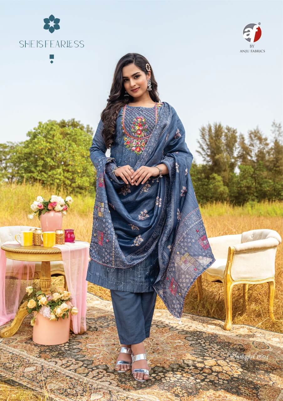 Af Instagirl vol 3 Kurti Pant with Dupatta Catalog in Wholesale, Buy Af Instagirl vol 3 Kurti Pant with Dupatta Full Catalog in Wholesale Price Online From Vadodara, Surat, Gujarat