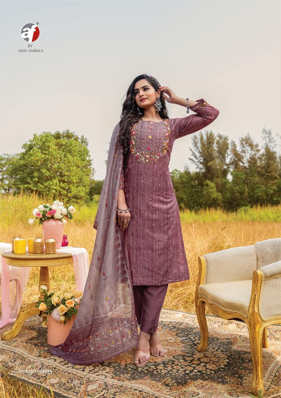 Af Instagirl vol 3 Kurti Pant with Dupatta Catalog in Wholesale, Buy Af Instagirl vol 3 Kurti Pant with Dupatta Full Catalog in Wholesale Price Online From Vadodara, Surat, Gujarat