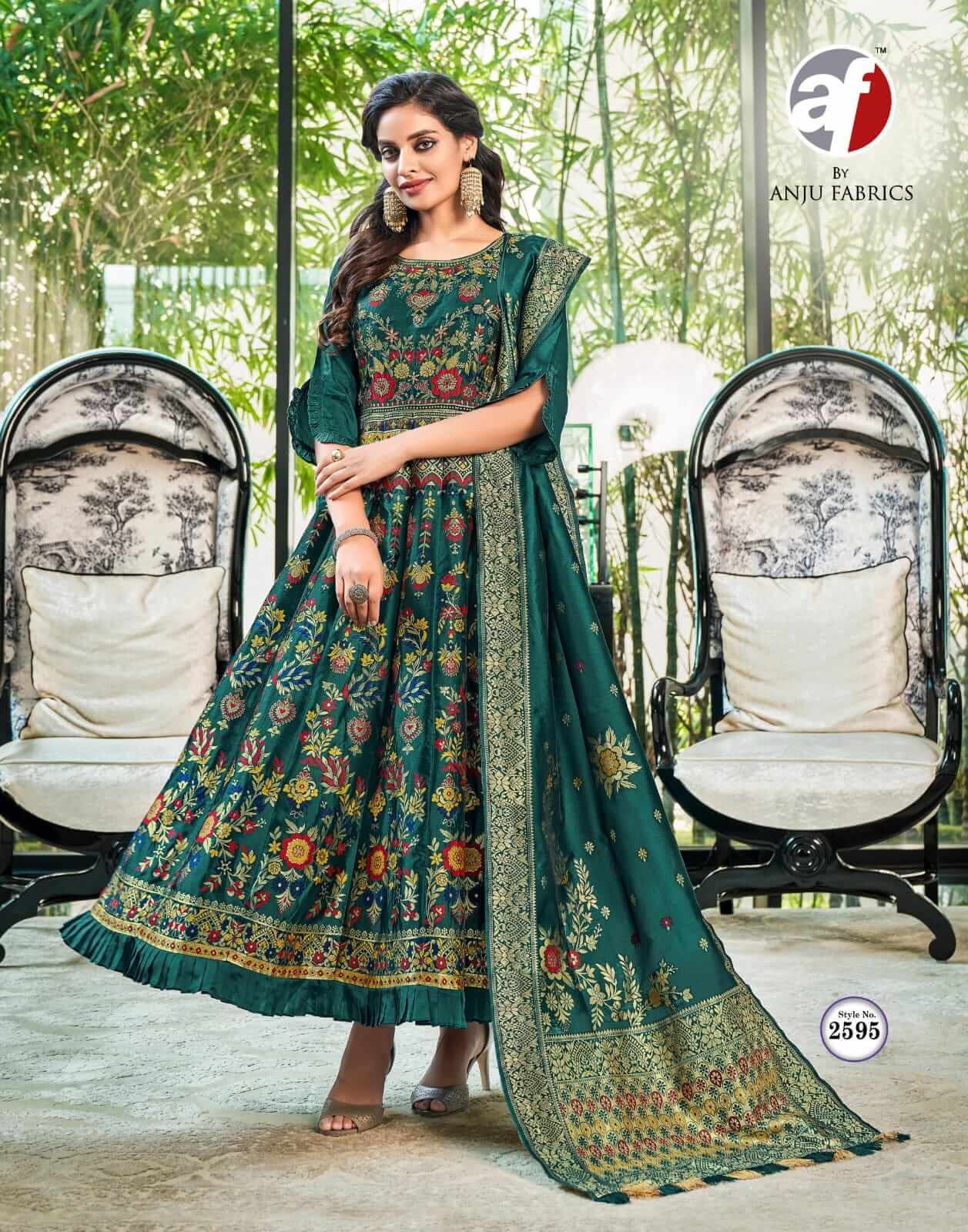 Af Phulkari Party Wear Gown with Dupatta Catalog in Wholesale, Buy Af Phulkari Party Wear Gown with Dupatta Full Catalog in Wholesale Rate Online From Aarvee Creation