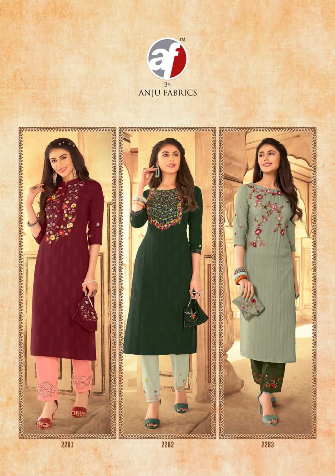 Af Real Touch Vol 2 Kurti With Pant Wholesale Catalog, Buy Af Real Touch Kurti Pant Catalog at Wholesale Rate Online