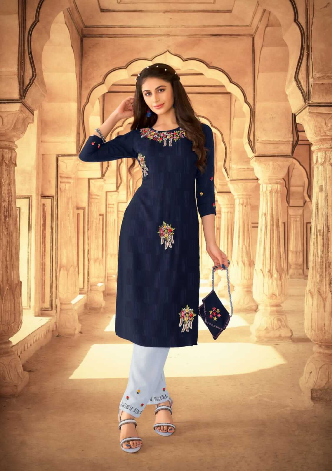 Af Real Touch Vol 2 Kurti With Pant Wholesale Catalog, Buy Af Real Touch Kurti Pant Catalog at Wholesale Rate Online