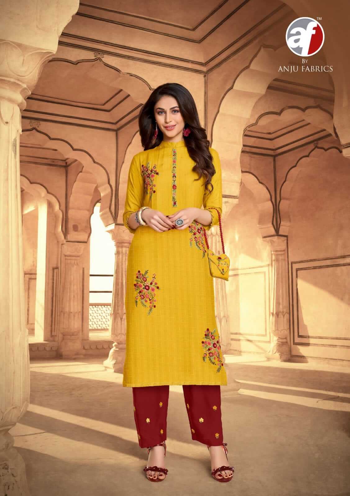 Af Real Touch Vol 2 Kurti With Pant Wholesale Catalog, Buy Af Real Touch Kurti Pant Catalog at Wholesale Rate Online