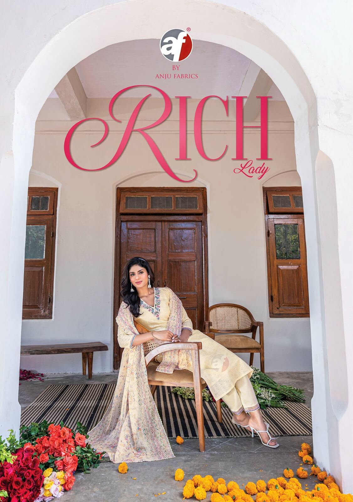 Anju Fabrics Rich Lady Cotton Readymade Dress Catalog at Wholesale Price