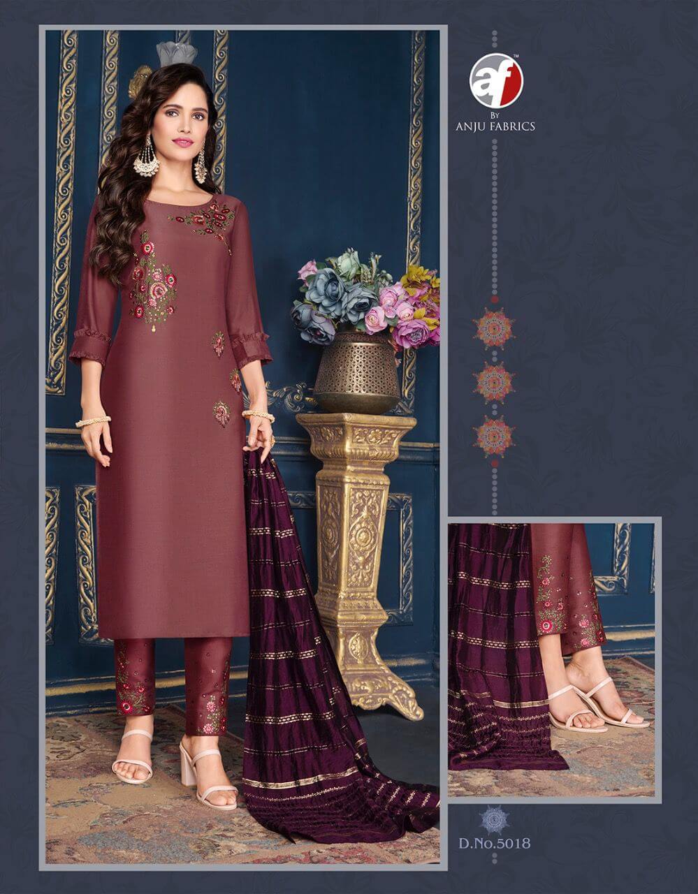 Af Silk Affair Kurti Pant Dupatta Set Wholesale Catalog, Af Silk Affair Kurti Pant Dupatta Set Full Catalog at Wholesale Price Online