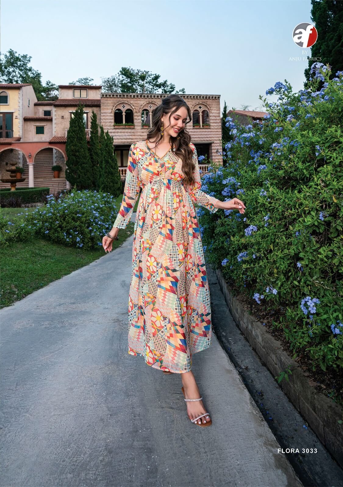 Af Flora vol 2 One Piece Designer Dress Catalog, Buy Anju Fabrics Flora vol 2 One Piece Designer Dress Full Catalog in Wholesale Price Online From Aarvee Creation