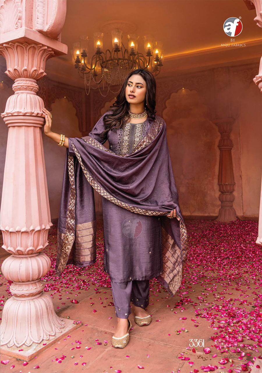 Pure Dola Silk Top, Jaam Silk Bottom & Viscose Jacquard with Sequence Dupatta