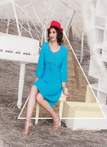 NEW STYLE BEAUTIFUL DESIGNER COTTON STAIN KURTIS