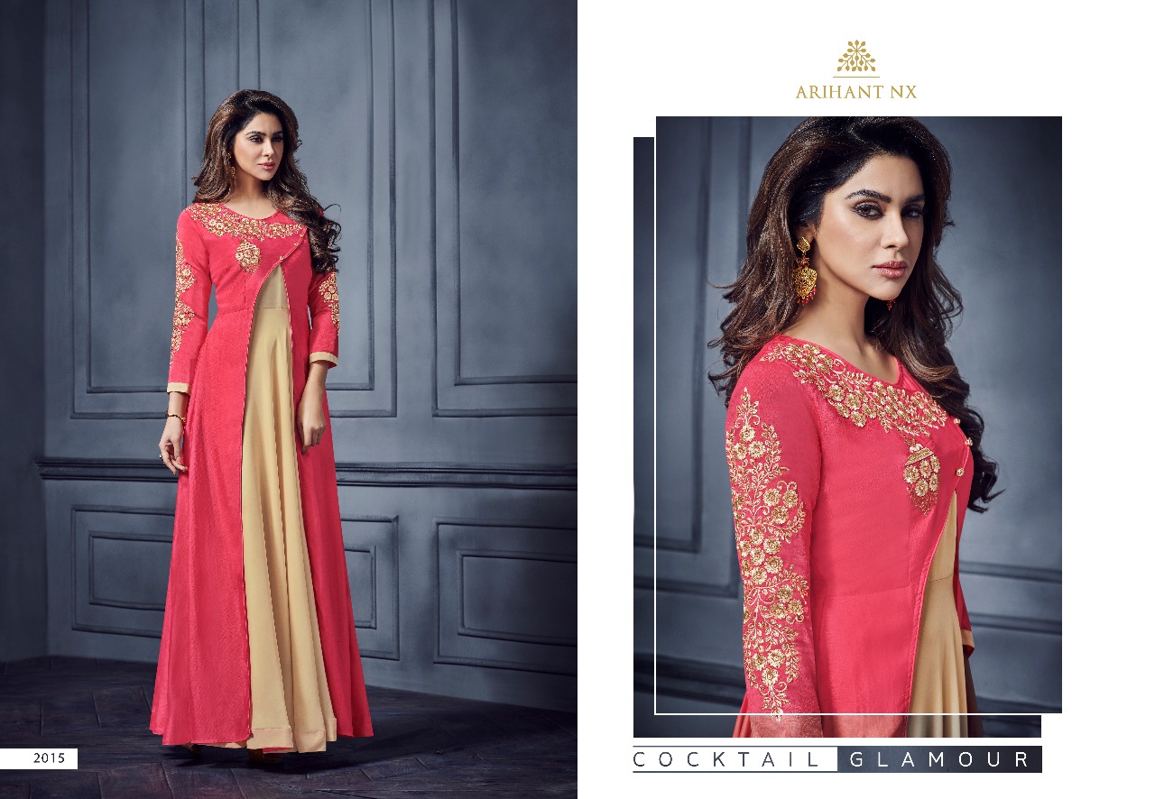 ARIHANT NX FLORET VOL 3 DESIGNER KURTI WHOLESALE CATALOG