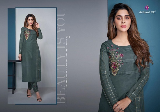 Arihant Vamika Mehar vol 2 Kurtis with Bottom Wholesale Catalogue. Shop Model Silk Kurtis With Pents and Plazzo in wholesale price online for Business.