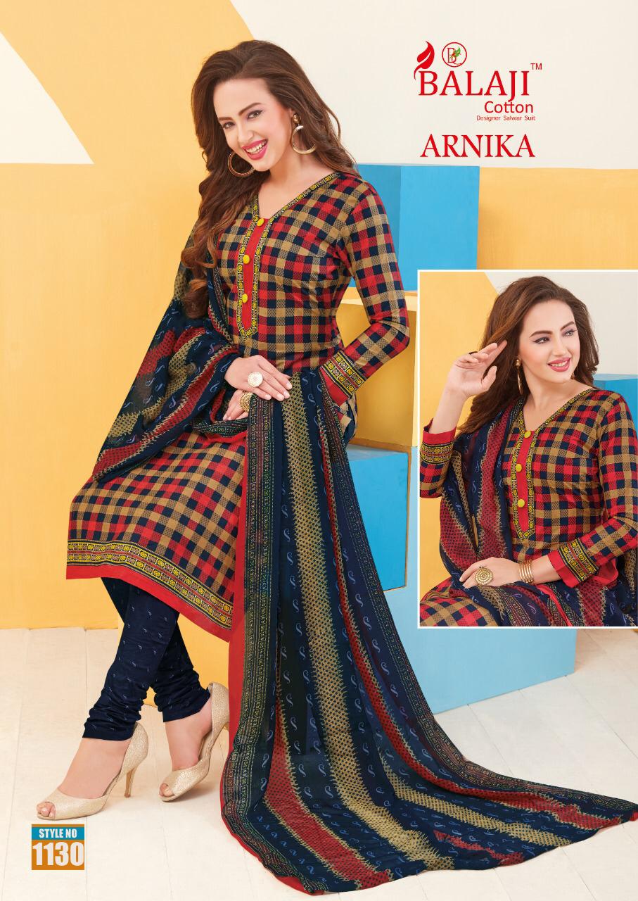 Balaji Cotton Arnika Vol 8 Top Cotton Wbottom Cotton And Chiffon Dupatta Dress Material Catalog