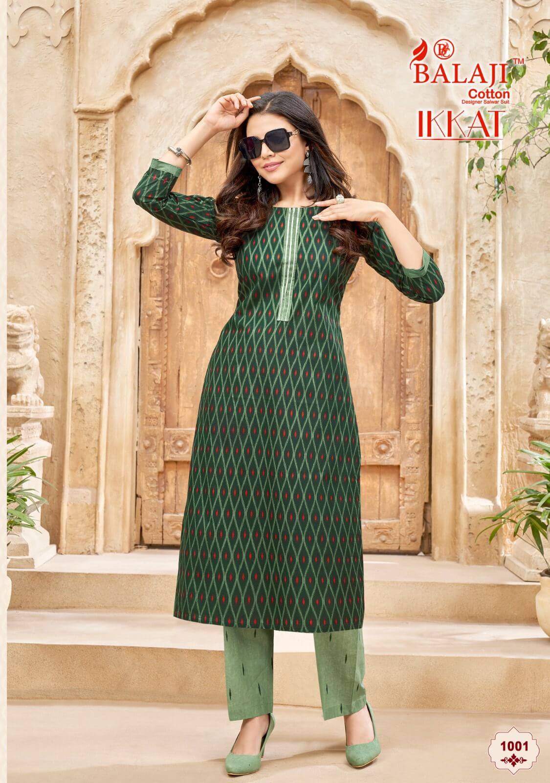 Balaji Cotton Ikkat Kurti with Bottom Catalog in Wholesale Price, Buy Balaji Cotton Ikkat Kurti with Bottom Full Catalog in Wholesale Price Online From Aarvee Creation