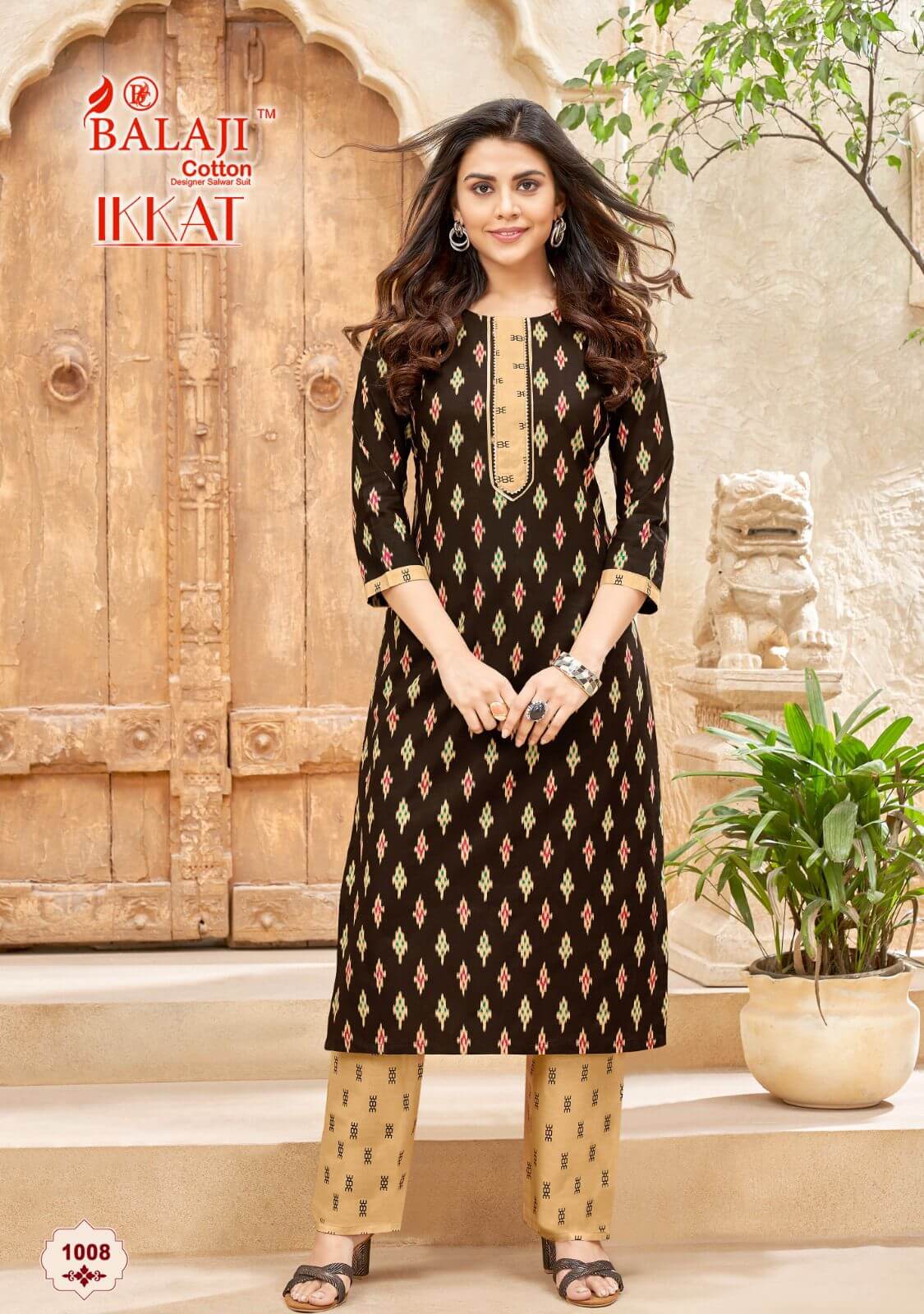 Balaji Cotton Ikkat Kurti with Bottom Catalog in Wholesale Price, Buy Balaji Cotton Ikkat Kurti with Bottom Full Catalog in Wholesale Price Online From Aarvee Creation