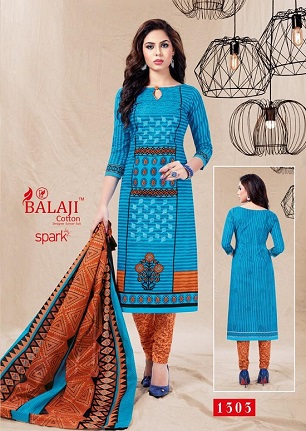 Balaji Cotton Spark Vol 13 Dress Materials Wholesale Catalogue. Balaji Cotton Launches New Catalog Of Cotton Print Dress Material. Buy 16 Designs Low Range Wholesale Dress Material Spark Vol 13 From Balaji Cotton. Purchase Cotton Dress Material From Wholesaler Of Cotton Printed Dress Materials.