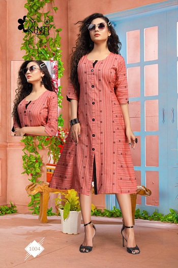 Blue Hills Kurtis Catalogue by Kinti Kurti Manufacturer, Buy Side Pocket Low Price Kurtis in Bulk For Retail Business of Kurtis 