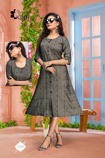 Blue Hills Kurtis Catalogue by Kinti Kurti Manufacturer, Buy Side Pocket Low Price Kurtis in Bulk For Retail Business of Kurtis 