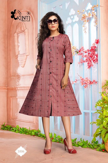 Blue Hills Kurtis Catalogue by Kinti Kurti Manufacturer, Buy Side Pocket Low Price Kurtis in Bulk For Retail Business of Kurtis 