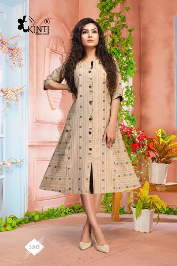 Blue Hills Kurtis Catalogue by Kinti Kurti Manufacturer, Buy Side Pocket Low Price Kurtis in Bulk For Retail Business of Kurtis 