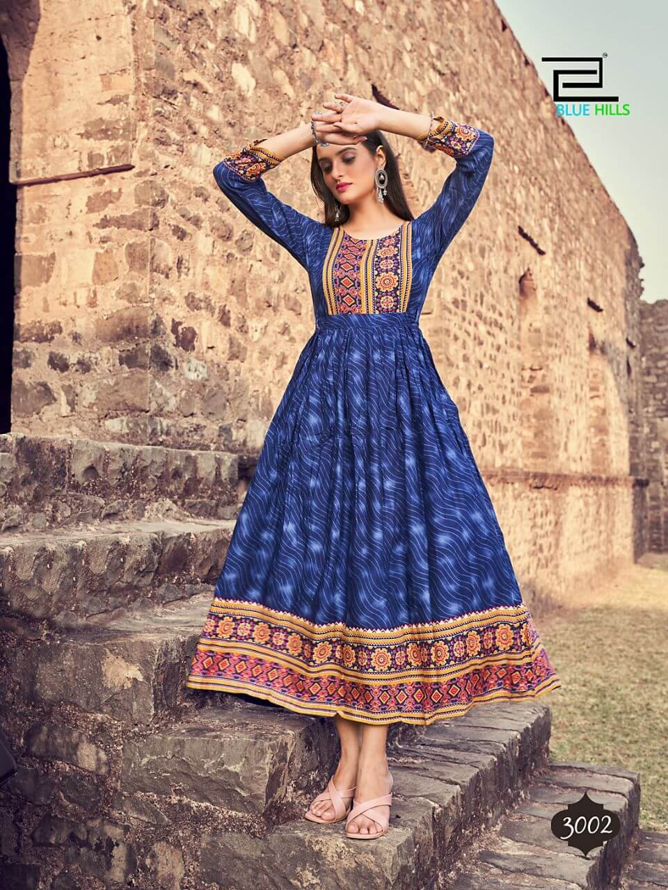 Blue Hills Monalisa vol 3 Gowns Catalog in Wholesale, Buy Blue Hills Monalisa vol 3 Gowns Full Catalog in Wholesale Price Online From Vadodara, Surat, Gujarat