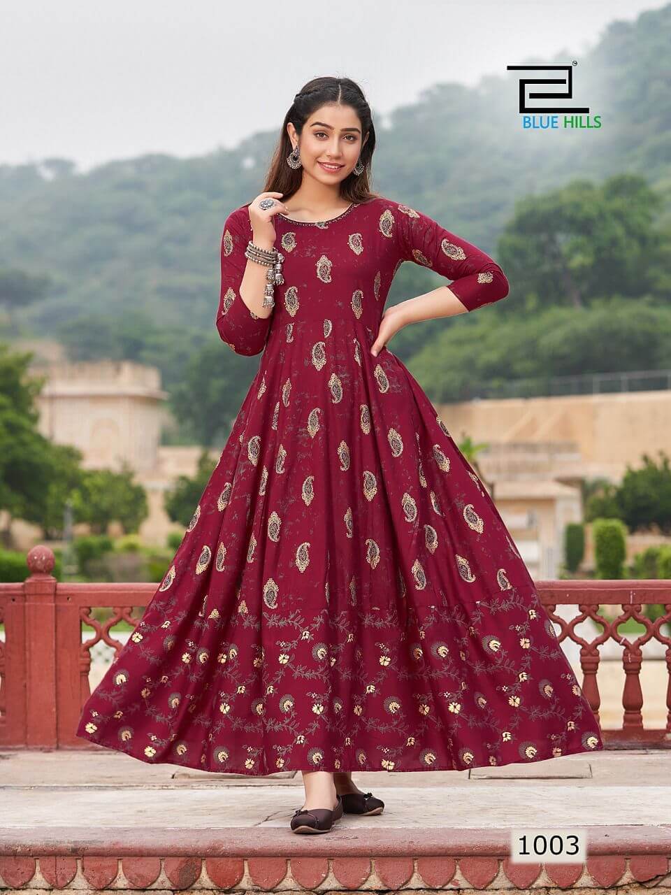 Blue Hills Rani vol 1 Anarkali Gown Catalog, Buy Blue Hills Rani Vol 1 Anarkali Gown Full Catalog at Wholesale Price Online