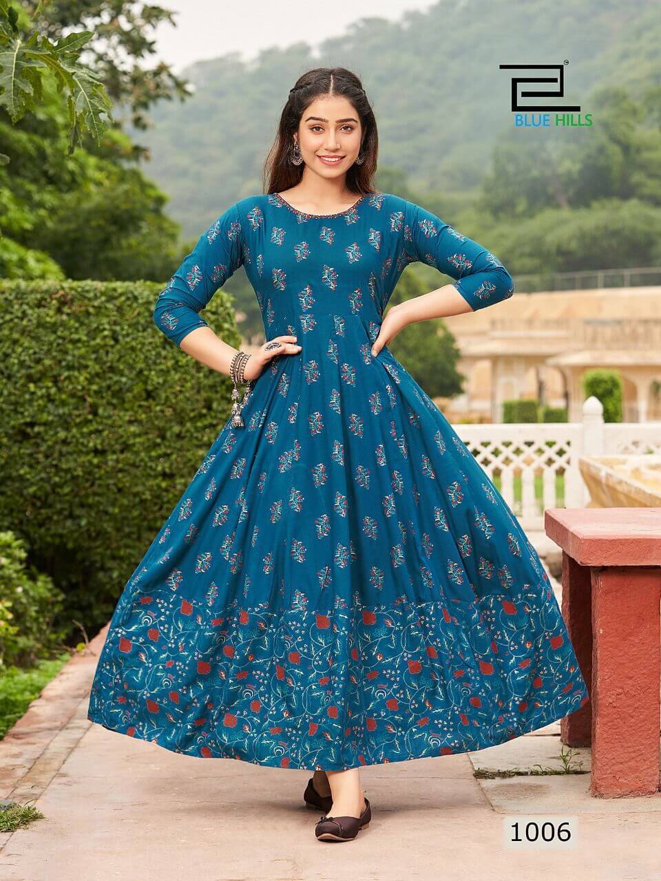 Blue Hills Rani vol 1 Anarkali Gown Catalog, Buy Blue Hills Rani Vol 1 Anarkali Gown Full Catalog at Wholesale Price Online