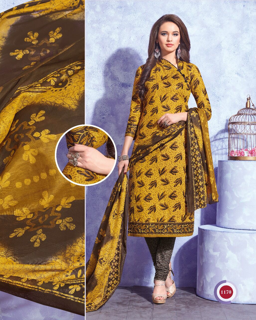 BEAUTIFUL COTTON PRINTED DRESS MATERIAL WITH COTTON DUPATTA