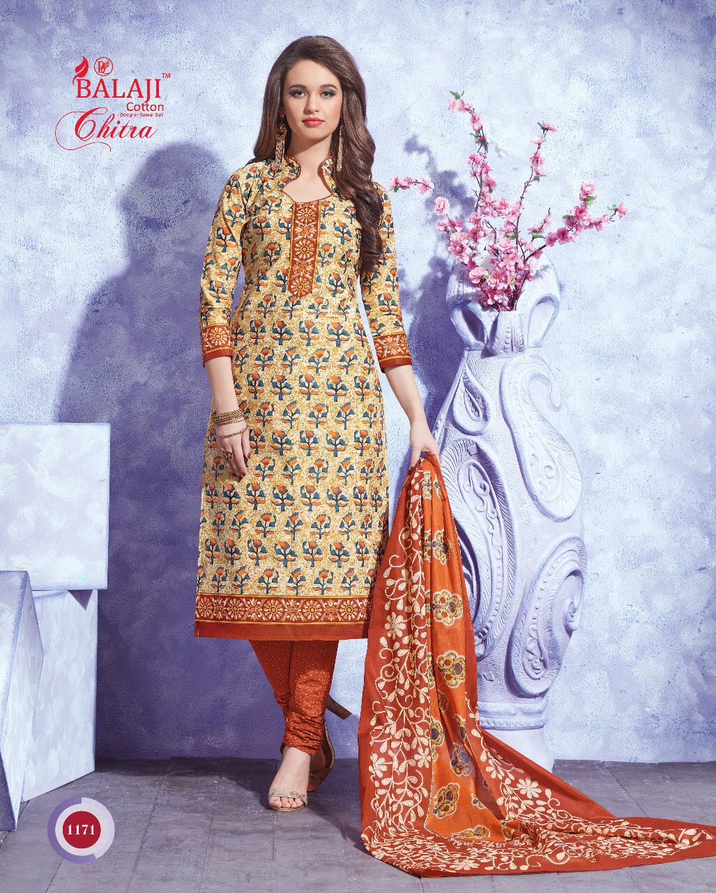 BEAUTIFUL COTTON PRINTED DRESS MATERIAL WITH COTTON DUPATTA