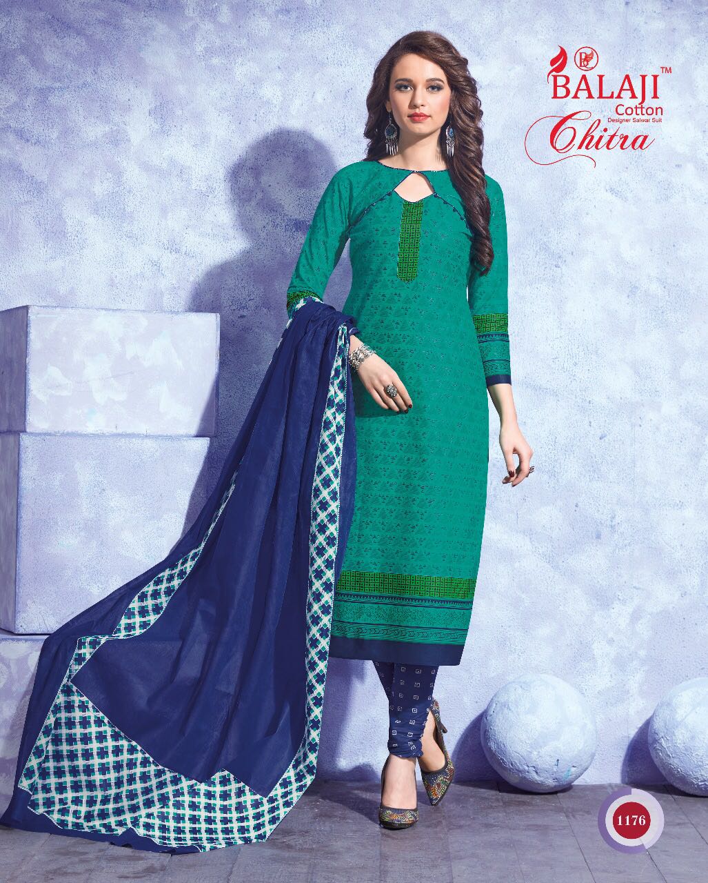 BEAUTIFUL COTTON PRINTED DRESS MATERIAL WITH COTTON DUPATTA