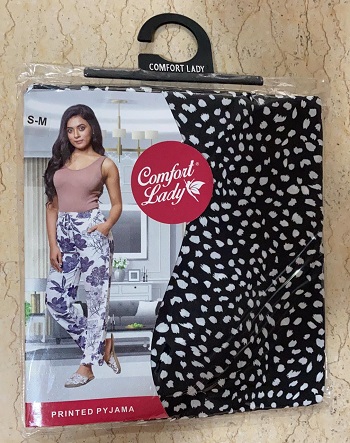 comfort lady rayon payjama s m | Aarvee Creation | Rayon Print Fabric Ladies  Payjama Bunch of Comfort Lady Brand