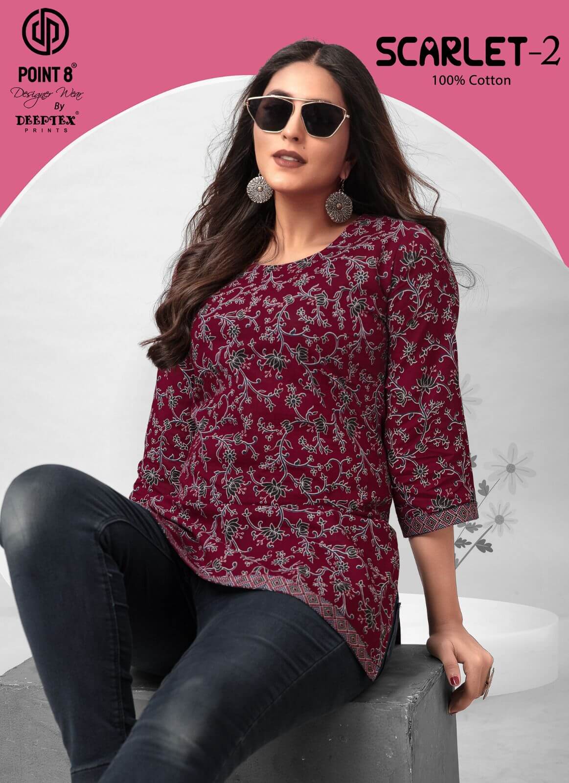 Deeptex Point 8 Scarlet vol 2 Cotton Tops Catalog in Wholesale, Buy Deeptex Point 8 Scarlet vol 2 Cotton Tops Catalog in Wholesale Price Online