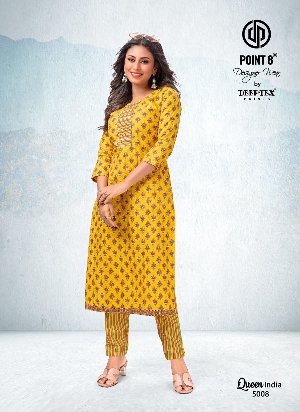 Deeptex Queen India vol 5 Kurti with Pant Catalog in Wholesale, Buy Deeptex Queen India vol 5 Kurti with Pant Full Catalog in Wholesale Price Online From Aarvee Creation