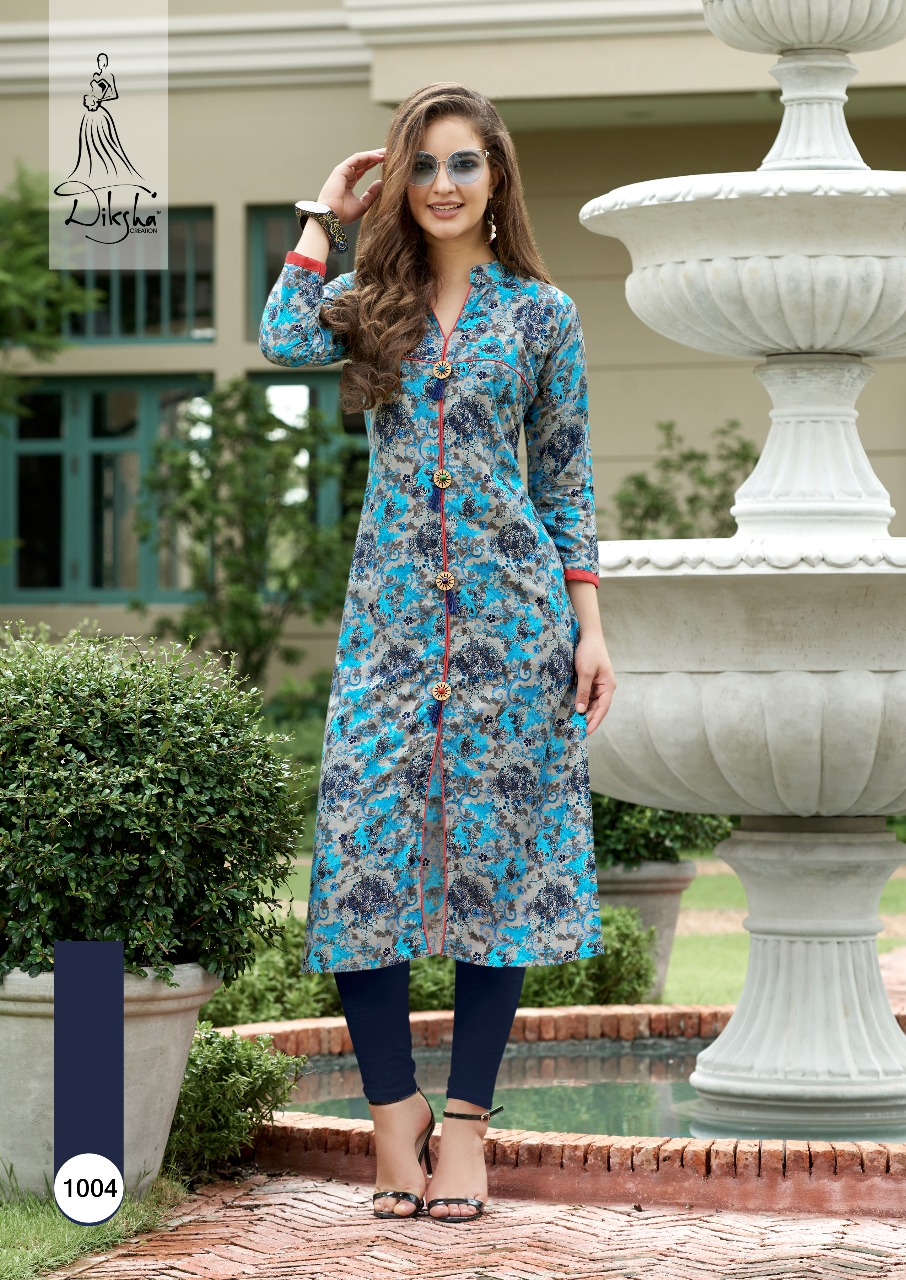 DIKSHA RICH BERRY PRINTED RAYON KURTI CATALOG(Dispatch From 17th Aug.18)