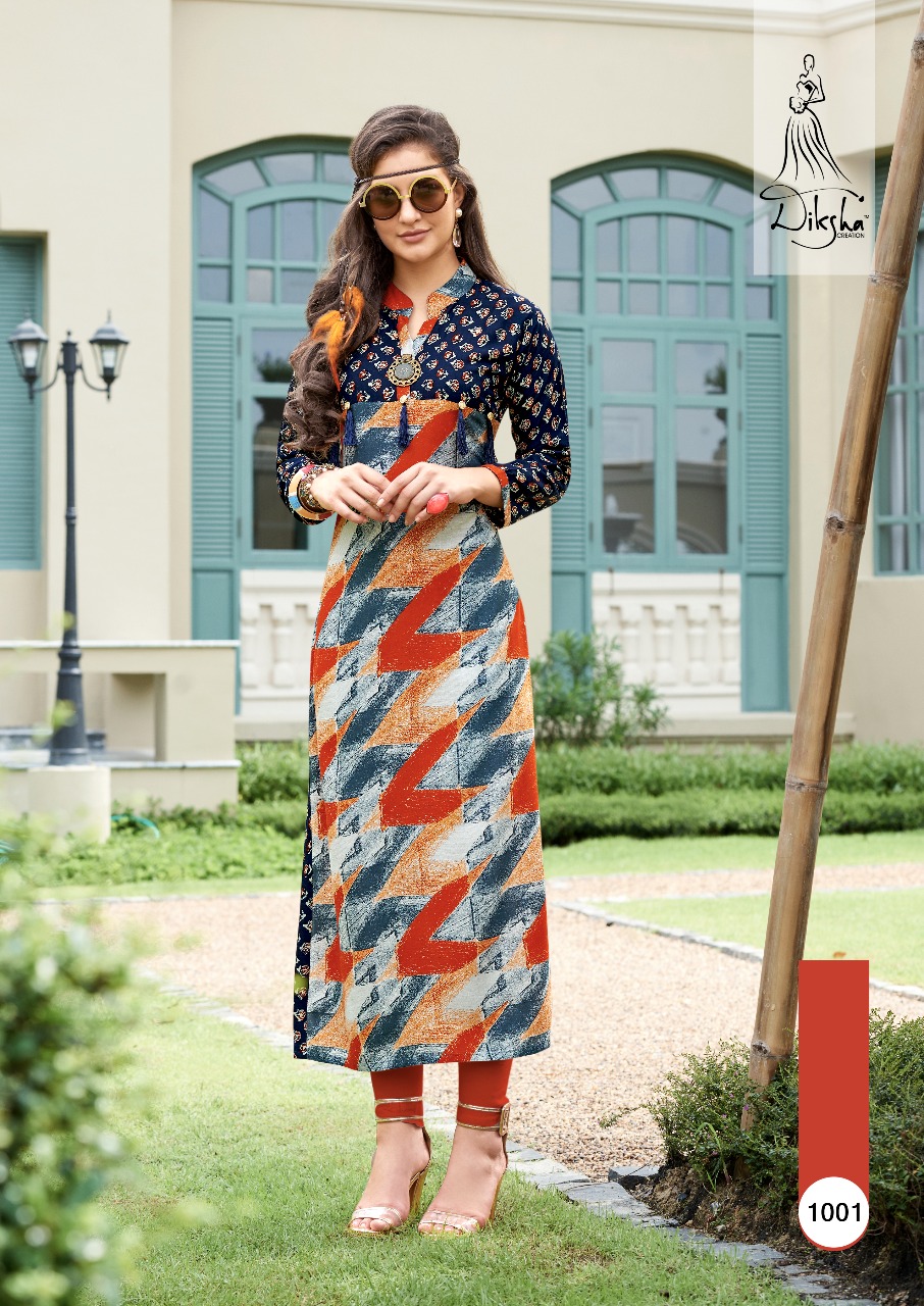 DIKSHA RICH BERRY PRINTED RAYON KURTI CATALOG(Dispatch From 17th Aug.18)